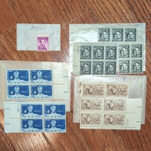 Vintage USPS Abraham Lincoln 4 Cent Stamp Bundle